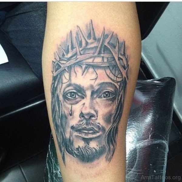 Crying Jesus Tattoo