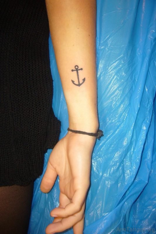 Cute Anchor Tattoo