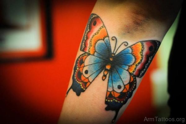 Cute Butterfly Tattoo Design