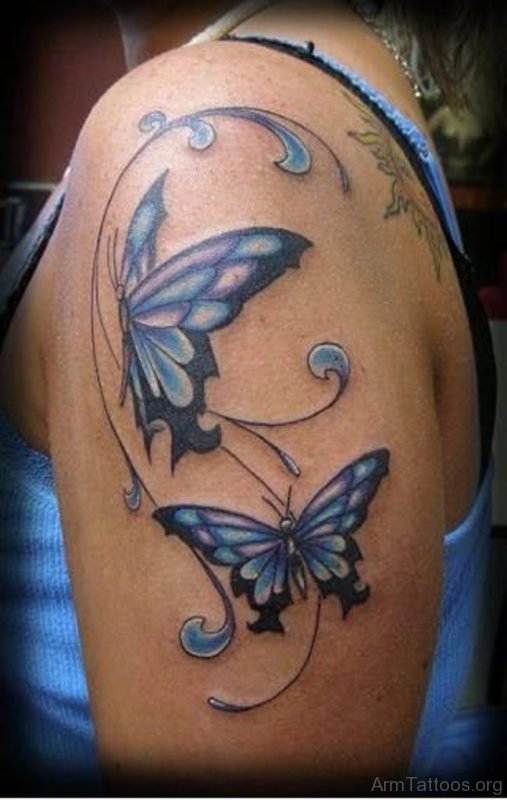 Cute Butterfly Tattoo Desugn
