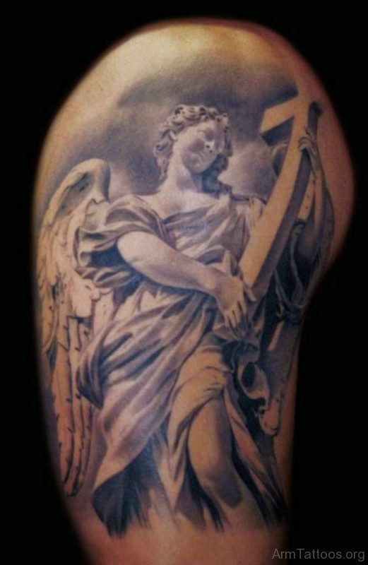 Cute Guardian Angel Tattoo