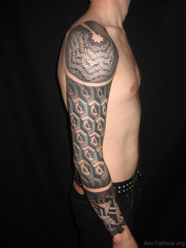 Cute Mandala Tattoo On Arm 