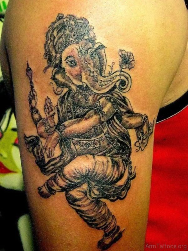 Dancing Ganesha Tattoo