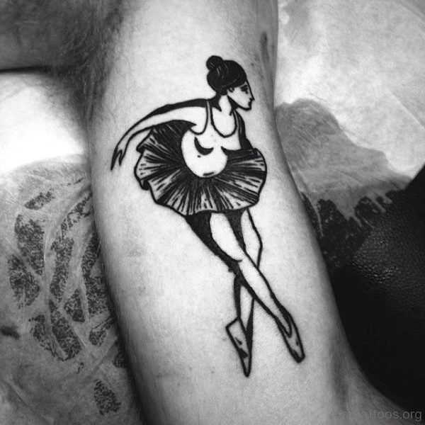 Dancing Girl Tattoo On Arm 