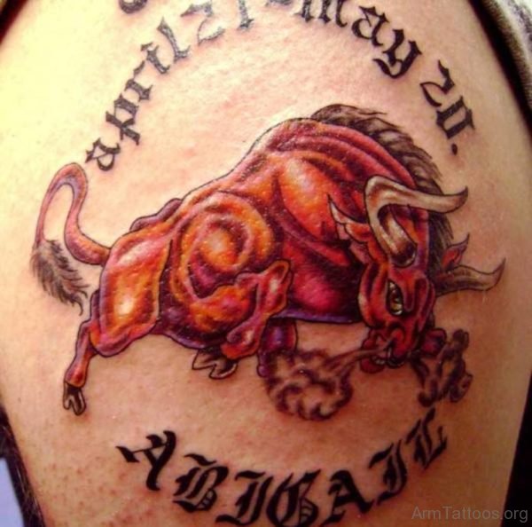 Dangerous Red Bull Tattoo 