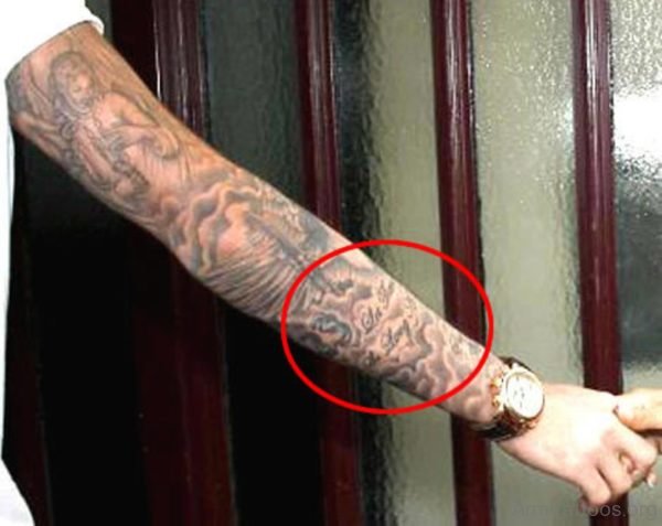David Beckham Angel Tattoo