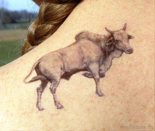Dazzling Bull Tattoo Design 
