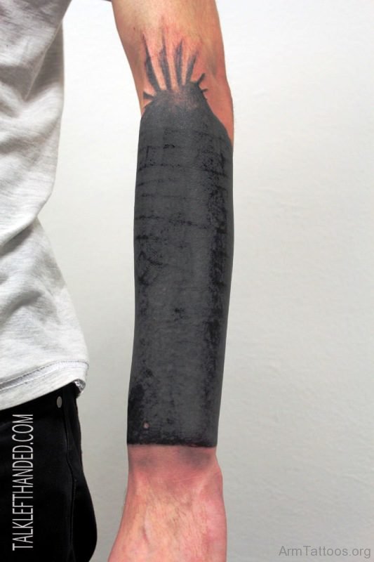 Delightful Black Tattoo Design 