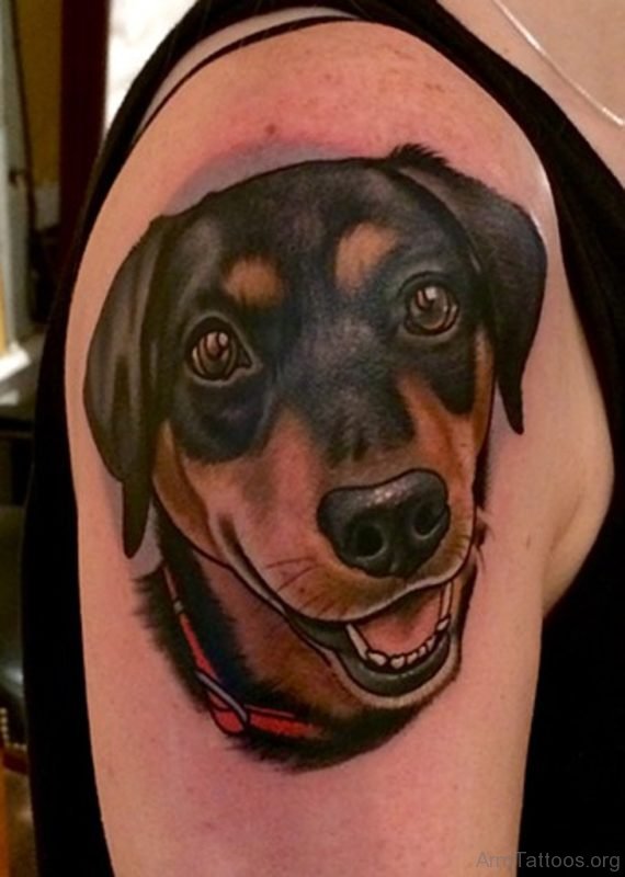 Dog Portrait Tattoo 