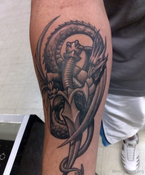 Dragon Dagger Tattoo