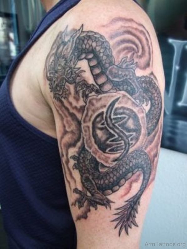 Dragon Tattoo Design For Shoulder