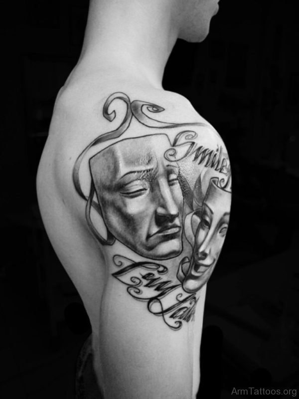 Drama Masks Tattoo