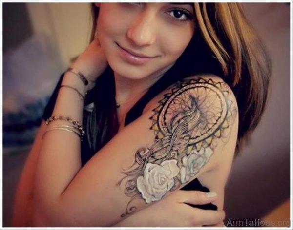 Dreamcatcher Tattoo For Sweet Girls