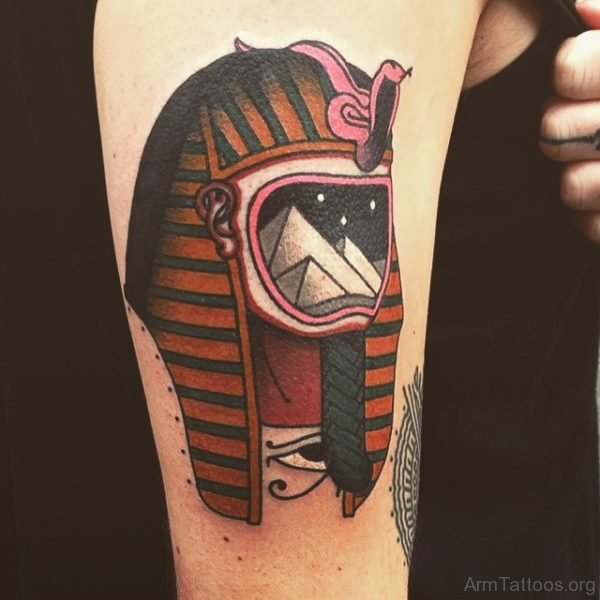 Egyptian Mask Tattoo 