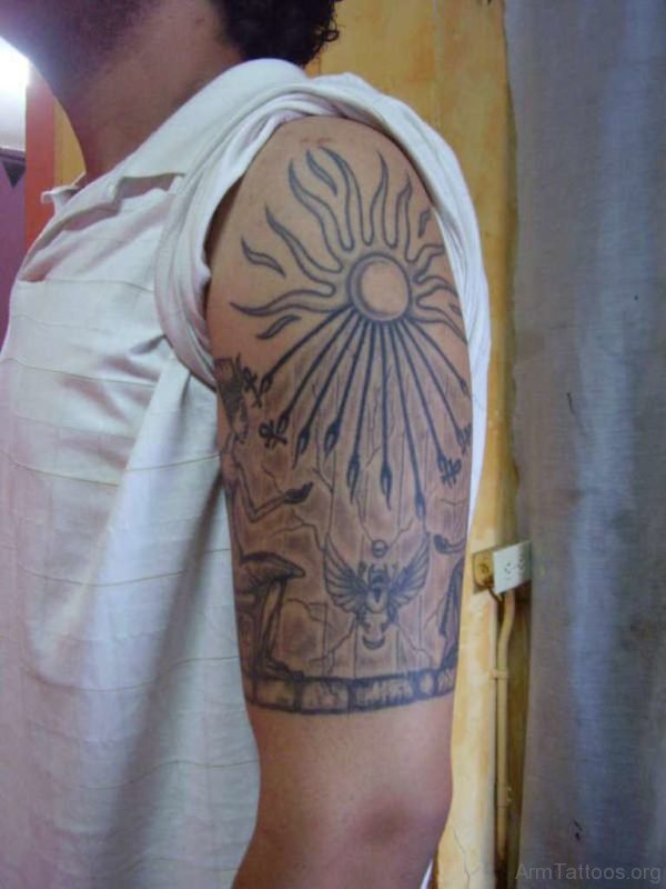 Egyptian Tattoo Design On Arm