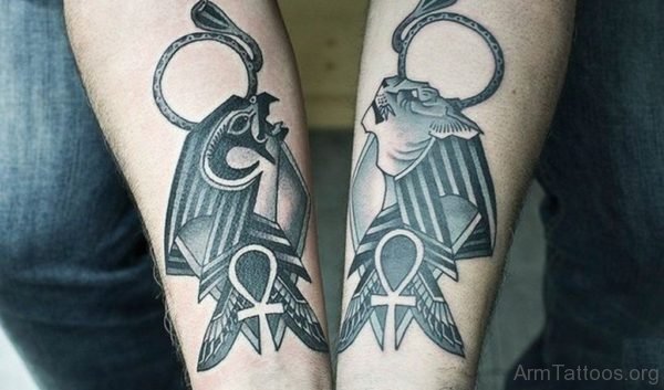 Egyptian Tattoo Design On Arm Image