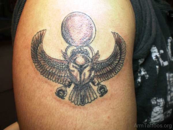 Egyptian Tattoo On Right Arm 