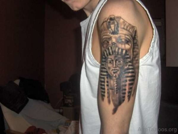 Egyptian Tattoo On Upper Arm
