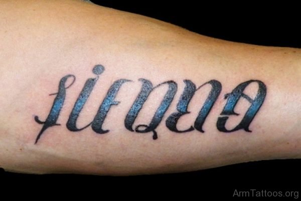 Elegant Ambigram Tattoo