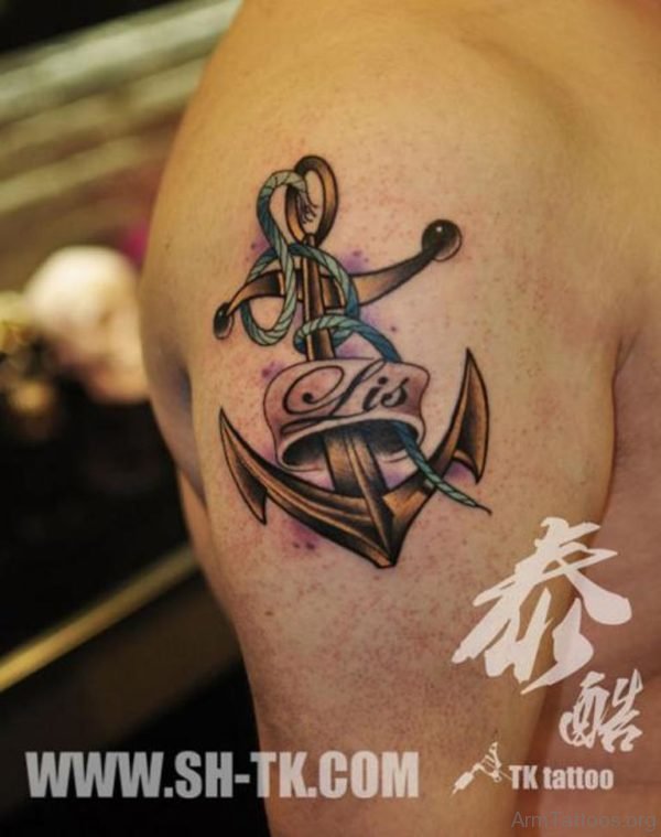Eleagnt Anchor Tattoo