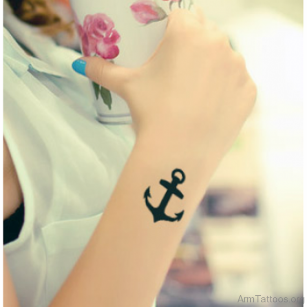 Elegant Anchor Tattoo 