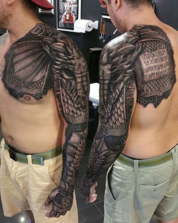 Elegant Armour Tattoo