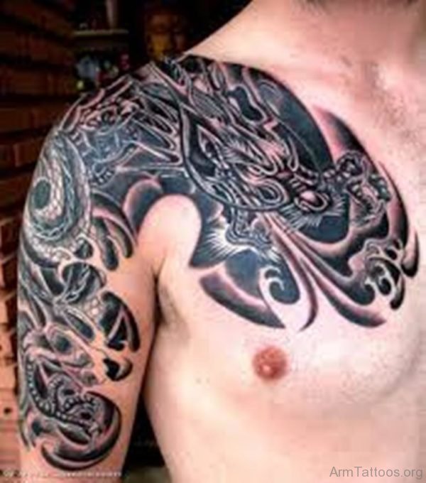 Elegant Dragon Tattoo