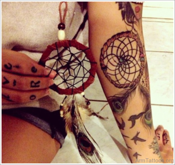 Elegant Dreamcatcher Tattoo