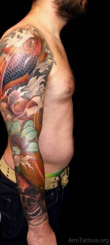 Elegant Fish Tattoo Design