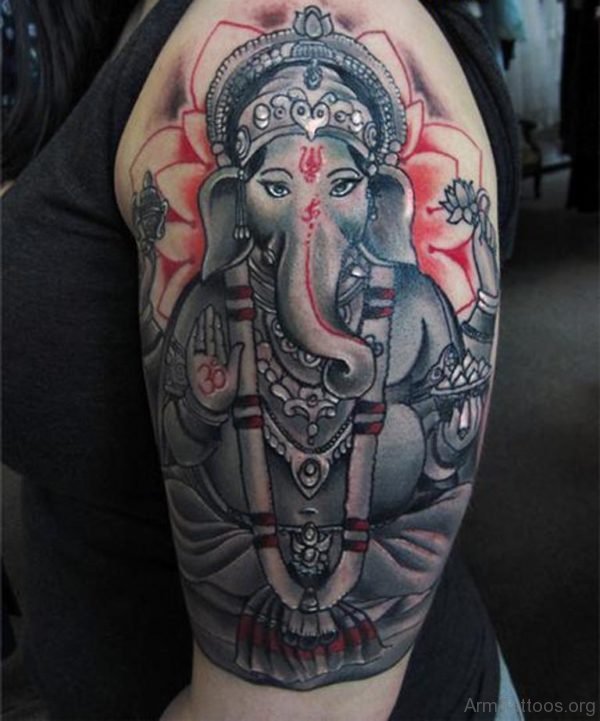 Elegant Ganesha Tattoo