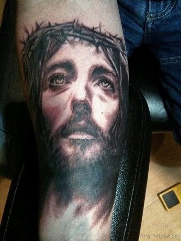 Elegant Jesus Tattoo