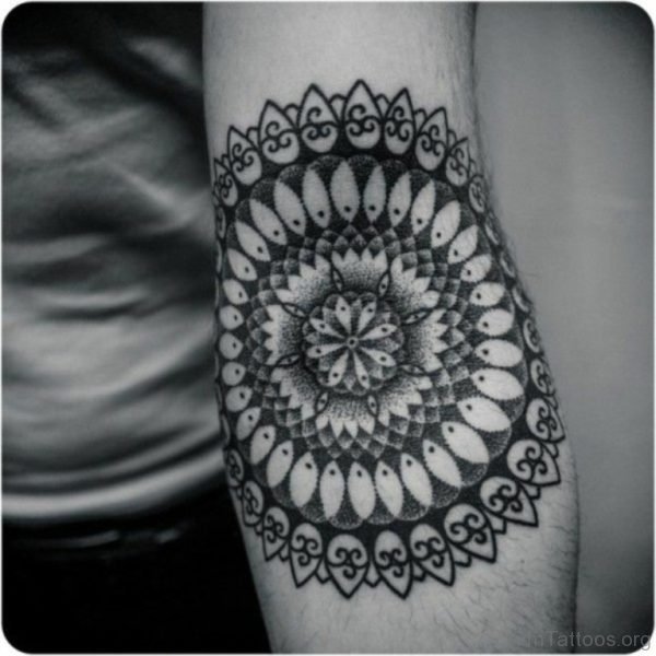 Elegant Mandala Tattoo on Arm