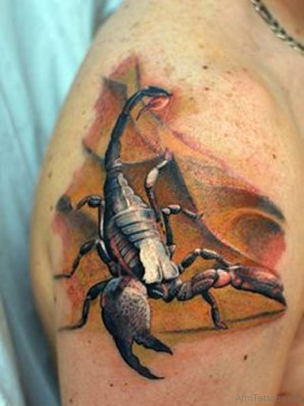 Elegant Scorpion Tattoo Design