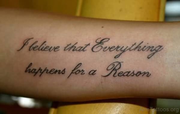 Elegant Wording Tattoo