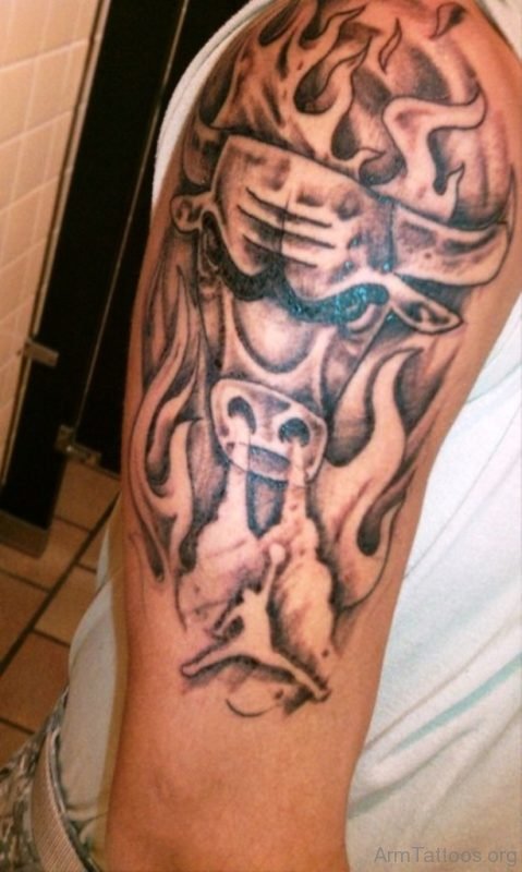 Excellent Angry Bull Tattoo 
