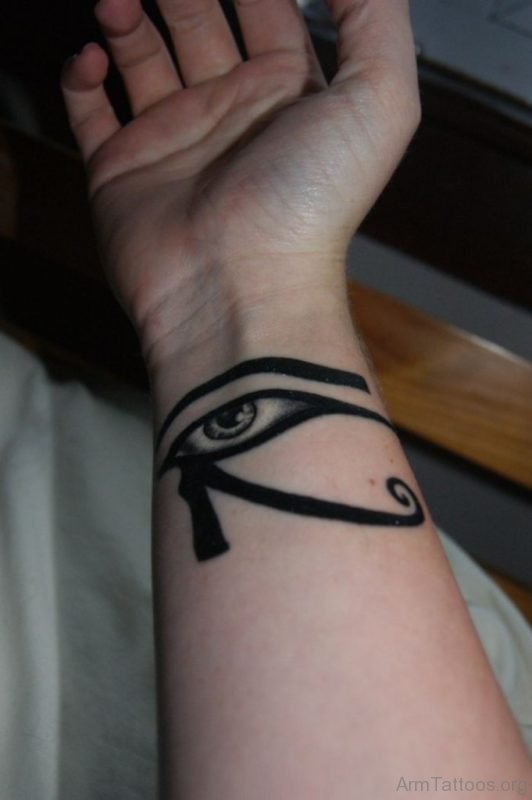 Excellent Eye Tattoo On Arm 