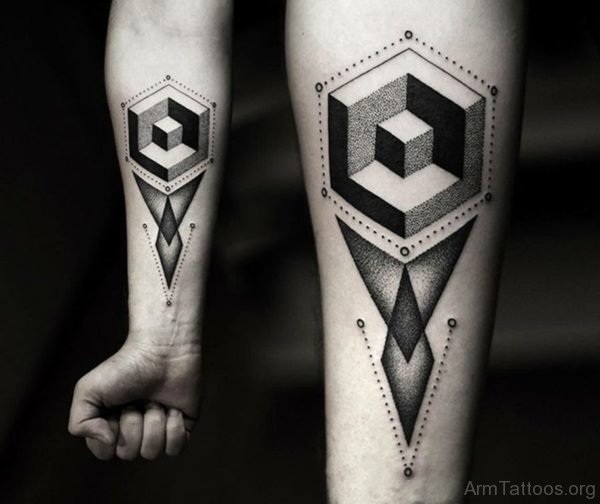 Excellent Geometric Tattoo design