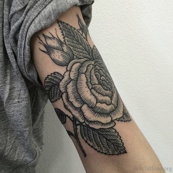 Excellent Rose Tattoo