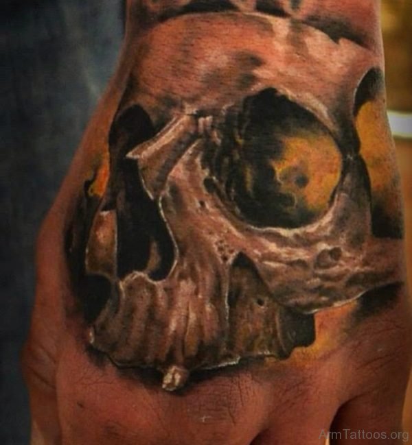 Excellent Skull Tattoo Design