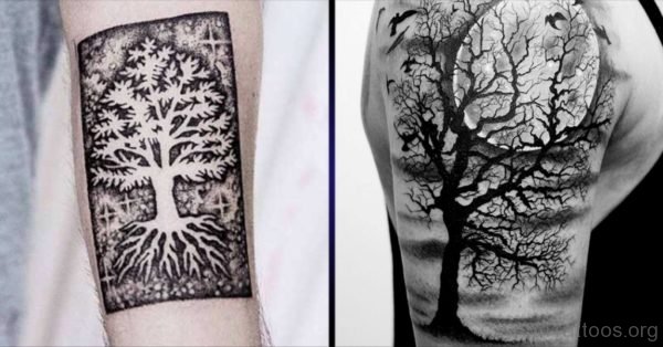 Excellent Tree Tattoo Design On Arm