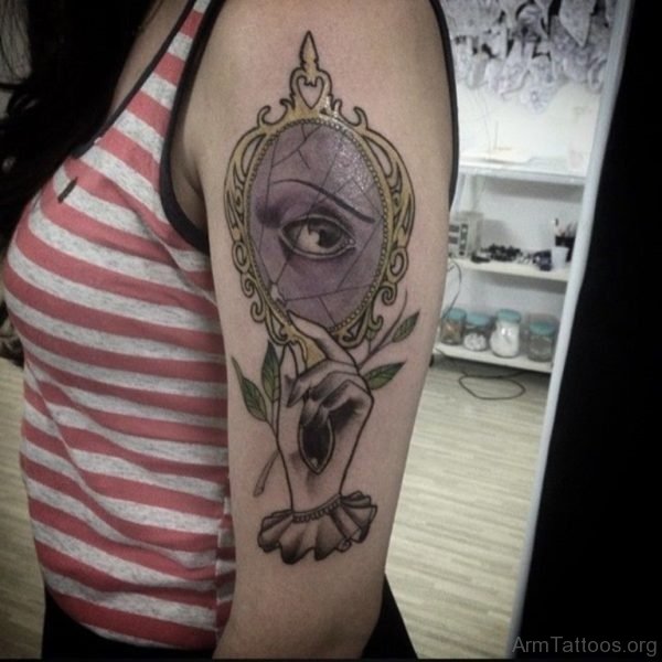 Eye and Mirror Tattoo 