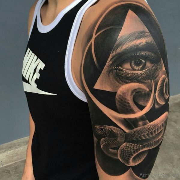 Eye and Snake Tattoo