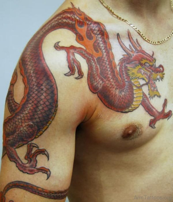 Fabulous Dragon Tattoo Design