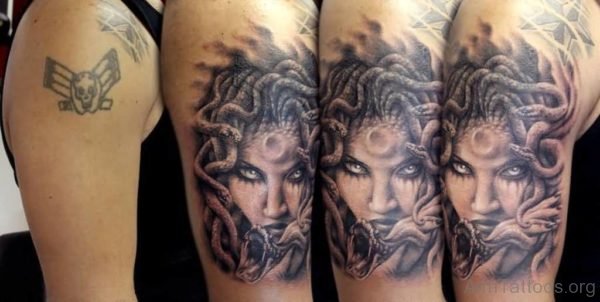 Fabulous Medusa Tattoo On Arm 