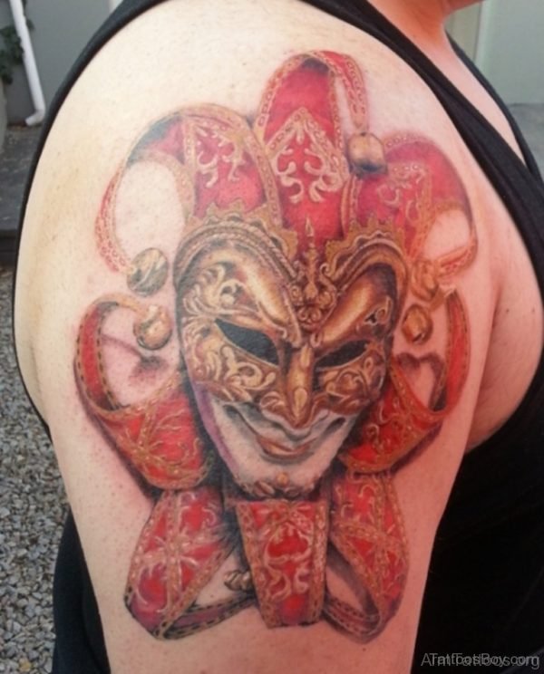 Fabulous Venetian Mask Tattoo