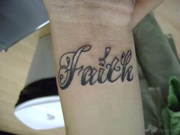 Faith Word Tattoo 