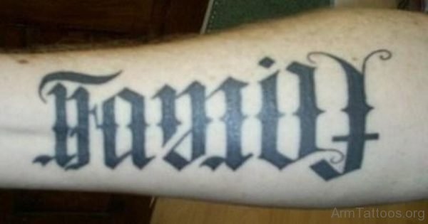 Family Ambigram Tattoo