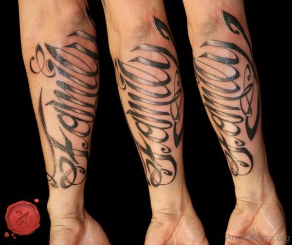 Family Tattoo Design On Arm 