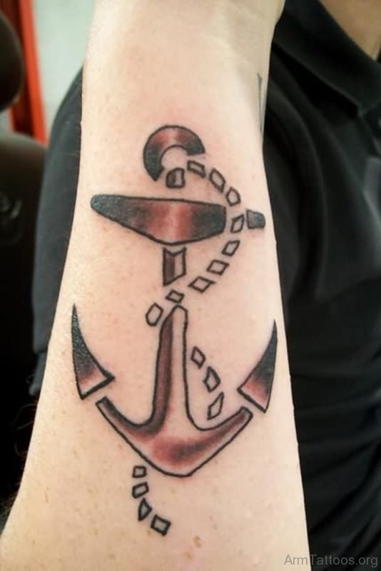Fancy Anchor Tattoo