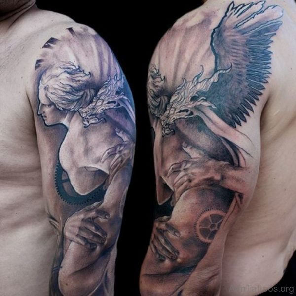 Fancy Angel Tattoo Design